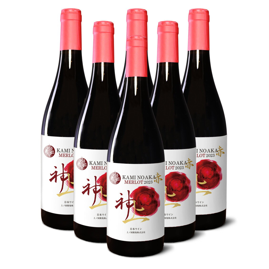 【ふるさと納税】北海道　上ノ国ワイナリー　上の赤　メルロー2023　6本 　やや辛口　北海道ワイン　WINE　家飲み　お祝い　おうちディナー　お酒　パーティー　高級　赤ワイン