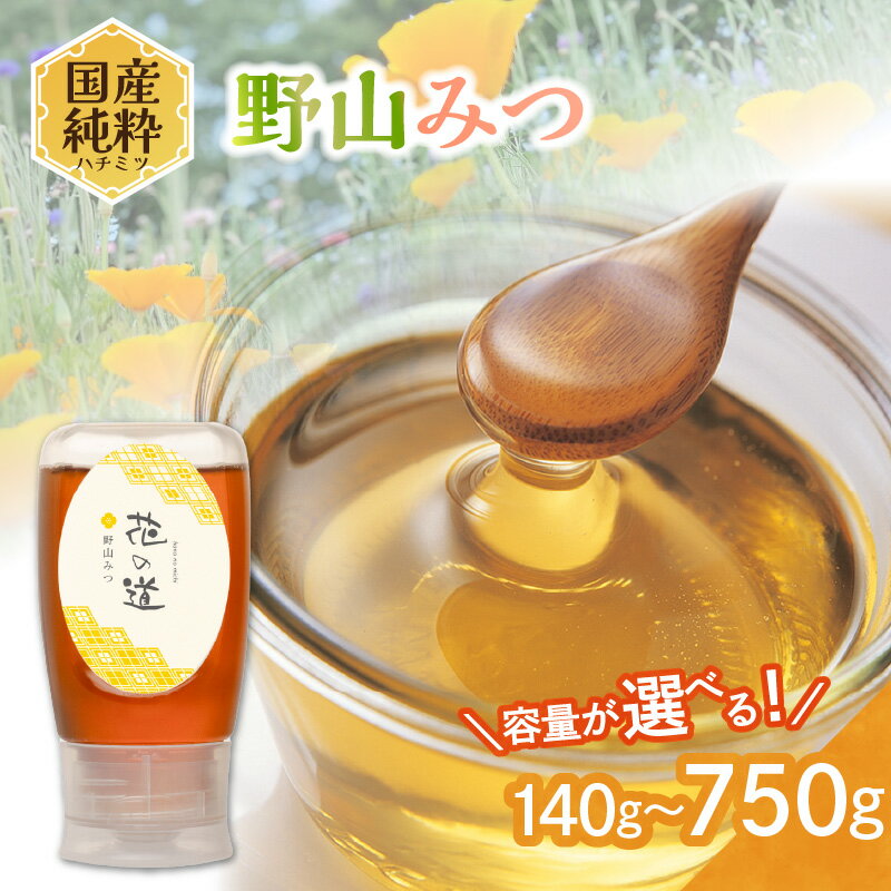 【ふるさと納税】国産純粋蜂蜜 野山みつ 選べる内容量 (140g〜750g) 非加熱 はちみつ ハチミツ 生はちみつ ローハニー オススメ 贈答 贈り物 プレゼント 八女市