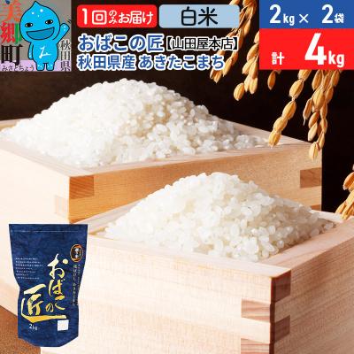 ふるさと納税 美郷町 おばこの匠 秋田県産あきたこまち 4kg(白米)|01_ymh-010401
