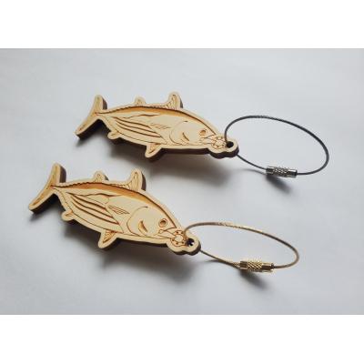 ふるさと納税 佐川町 【 カツオ・ゴールド】11種から選べる ヒノキ薫る 魚のウッドキーホルダー