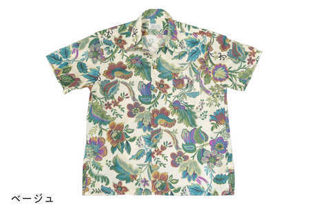 南房総アロハシャツ（サイズ：M／柄：ベージュ） mi0104-0001-6-M