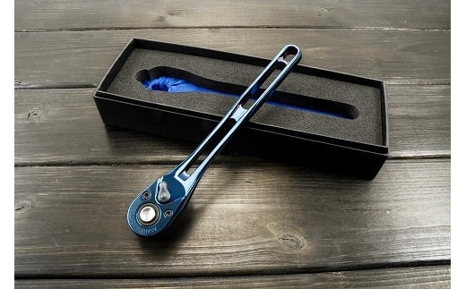 差込角9.5mm [3/8”]Tactile LIGHTOOL ラチェットハンドル (メタルブルー) FC030215