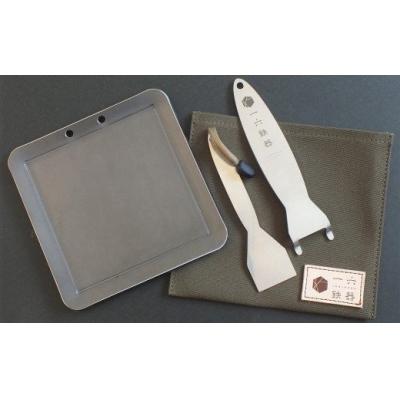 ふるさと納税 幸田町 一六鉄器『ロクミリ鉄板150×150』  フルセット