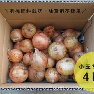 【小玉サイズたまねぎ約4キロ】玉ねぎ 4kg 有機肥料栽培・除草剤不使用 輝ファーマーズ F8-7
