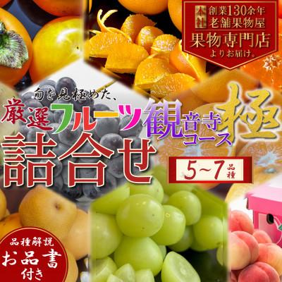 ふるさと納税 観音寺市 専門店厳選!旬を見極めた、厳選フルーツ詰合せ【観音寺コース-極-】1回便