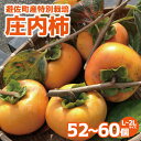 【ふるさと納税】特別栽培庄内柿 10kg L〜2Lサイズ 52〜60個入り 山形県遊佐町産 11月上旬～11月下旬頃お届け ※着日指定不可 東北 山形県 遊佐町 庄内地方 種無し柿 カキ かき 種無し