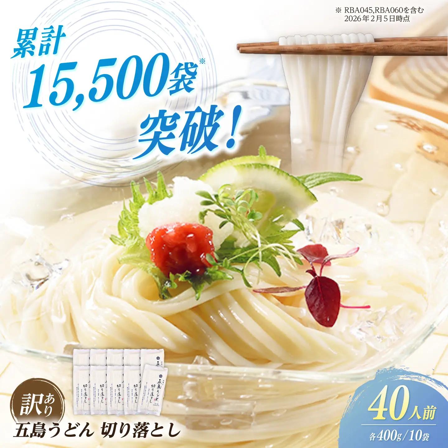 五島うどん 切り落とし 400g×10袋 訳あり [RBA044] うどん