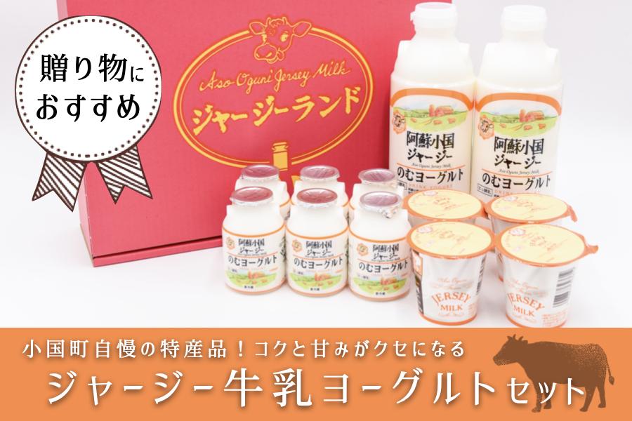 
            【JA阿蘇】小国ジャージー 阿蘇 熊本 小国郷 JA阿蘇 小国郷 ジャージー牛乳 小国ジャージー ゴールデンミルク 牧場しぼり 飲むヨーグルト クリーミー ヨーグルト 乳酸菌 濃厚 コク 贈答 ギフト おうち時間 お取り寄せ ヨーグルトセットYS-1
          