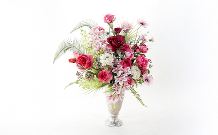 世界に一つだけのオーダーメイドフラワー あーとみゆき 枯れないお花（造花・アーティフィシャルフラワー）で作るフラワーアレンジメントをフルオーダーするチケット　137,500円分 花材 資材 送料込み