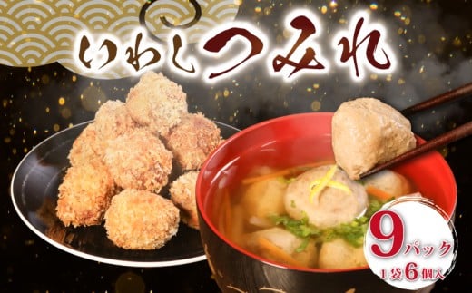 いわしつみれ 6個入り×9パック つみれ イワシ 鰯 練り物 魚 魚介 魚貝 小分け 大容量 鍋 つみれ汁 冷凍いわし つみれ 揚げ おかず レシピ おすすめ 海鮮 惣菜 おかず おつまみ ご飯 のお