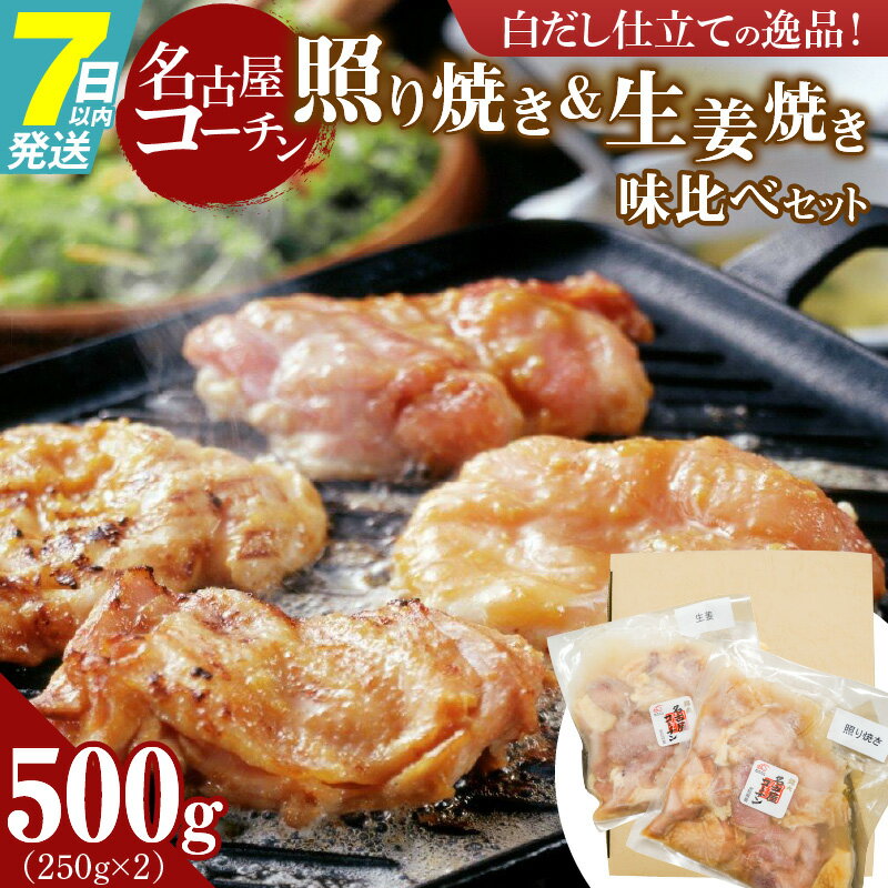 【ふるさと納税】白だし 仕立て 名古屋コーチン 照り焼き 生姜焼き 味比べ セット キャンプ 送料無料