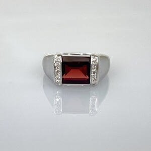 【ふるなび限定】【一点もの】K18WG　ガーネット（3.80ct）リング　FR5　K05068-H　FN-Limited