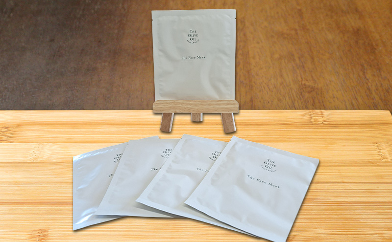 ご褒美 フェイスマスク 1枚(27ml)×5枚セット 小豆島産オリーブ果実から搾油した美容オリーブオイル配合 美容 マスク