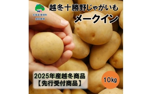 越冬十勝野じゃがいもメークイン10kg【2026年春出荷】（先行受付）［按田農場］