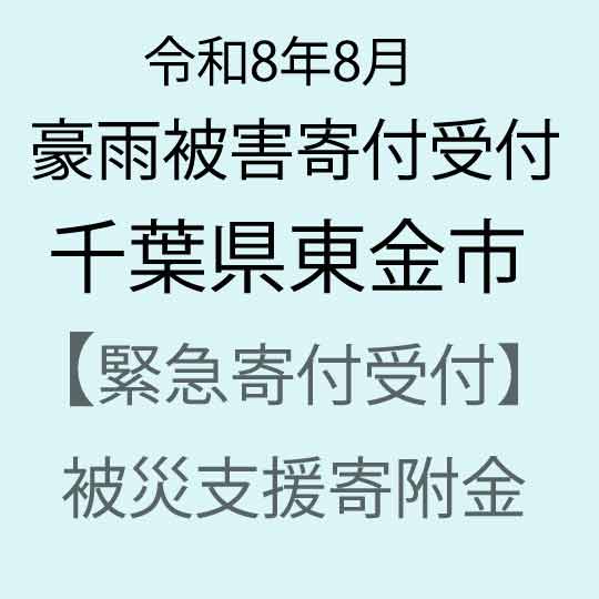 【ふるさと納税】【令和8年8月千葉豪雨災害支援緊急寄附受付】千葉県東金市災害応援寄附金（返礼品はありません）
