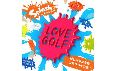 文字入れ蛍光色ゴルフマーカー(Splashレターシリーズ)オリジナルマーカー作成 ゴルフ用品 ギフト プレゼント 記念 おしゃれ ゴルフ好き 千葉市 千葉県 ブルー