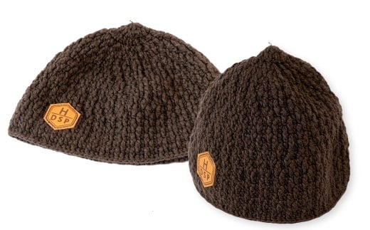 DSP ビーニー /長野県白馬村  手編み  フリーサイズ  ニット帽  帽子  ハンドメイド  ブラウン【P0560708_BR】