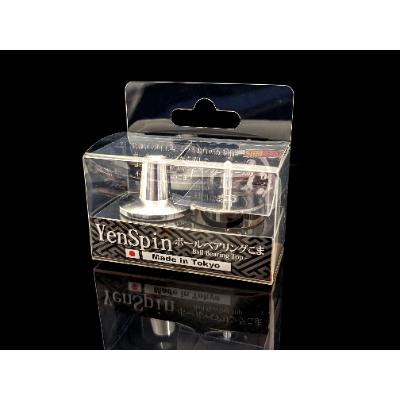 ふるさと納税 葛飾区 ボールベアリングこま『YenSpin-ブラック+専用アルミ台付』