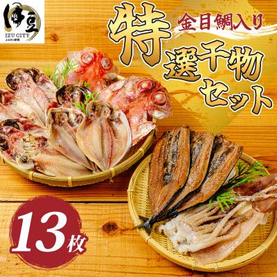 ふるさと納税 伊豆市 【伊豆 ミツダ水産】特選ひものセット(13枚入)