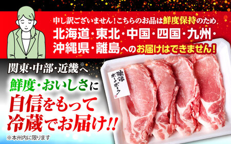 【3回定期便】※冷蔵配送/地域限定※ 岐阜県産 豚 瑞浪ボーノポーク まんぷく 5種盛り 1.7kg (ロースしゃぶしゃぶ・肩ロース焼肉・バラスライス・小間切・ローステキカツ) 瑞浪市 / きなぁた瑞