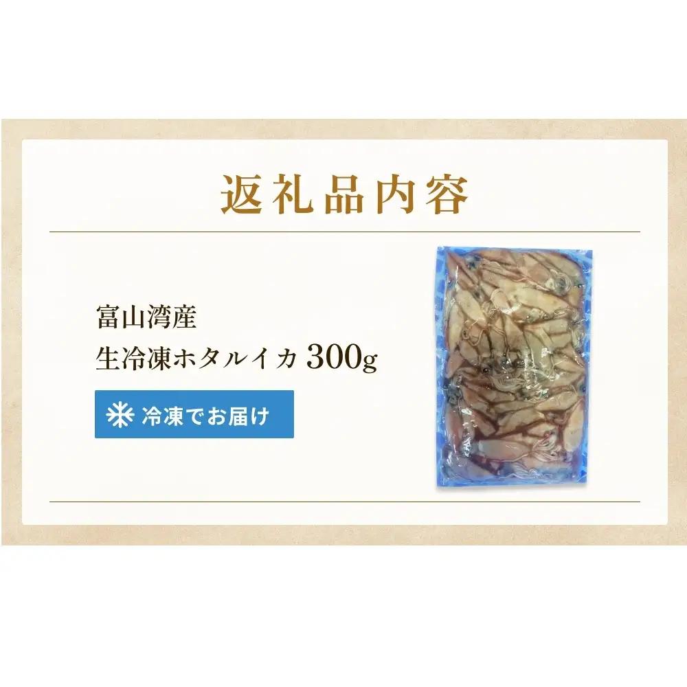 生冷凍ホタルイカ（凍眠） 300g 富山県 氷見市 ほたるいか しゃぶしゃぶ 冷凍　ホタルイカ
