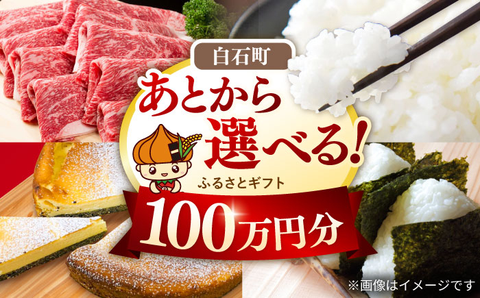 
            【あとから選べる】白石町ふるさとギフト 100万円分 / あとから寄附 あとからギフト あとからセレクト 選べる寄付 選べるギフト 寄附 100万円 1000000円 肉 米 海苔 [IZY019]
          