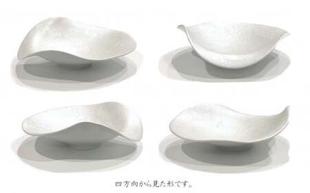 有田焼 泡化粧パール カービー鉢 2個セット 24to3【西富陶磁器】吉右エ門窯 食器 器 うつわ 鉢 中鉢 ボウル 泡 パール きらきら ホワイト 華やか 35000円 3.5万円 A35-639