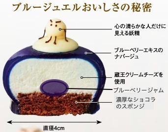 Blue Jewel ブルージュエル - Gift Box of 6 piece -　【お菓子・チーズケーキ・ブルーの輝き・宝石・スイーツ・レアチーズケーキ・ヨーグルト・濃厚・ホワイトチョコレート・ブ