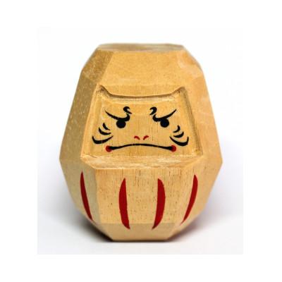 ふるさと納税 ふじみ野市 国産ヒノキ製　一刀彫り達磨　赤「開運吉祥」