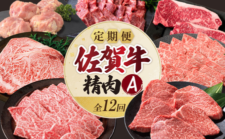 上場食肉・精肉定期便A（12回）｜佐賀牛 牛肉 定期便【Z081】