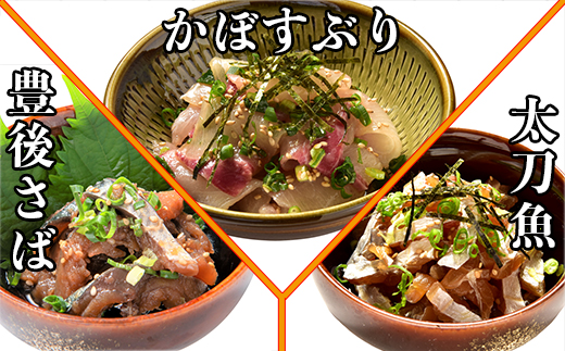 [2月発送開始]＜定期便・全3回＞大分郷土料理りゅうきゅう全9種を3回に分けてお届け！(3種×2食×3回) 刺身 冷凍 セット 海鮮 漬け 産地直送 大分県 真空パック 小分け 惣菜 人気 海鮮丼 漬