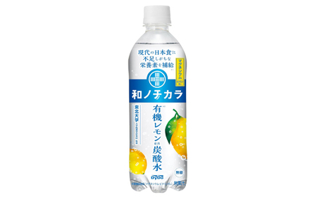 ダイドードリンコ　和ノチカラ　有機レモン使用炭酸水500ｍｌ×24本【 炭酸 炭酸水 ソーダ水 神奈川県 山北町 】