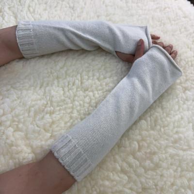 ふるさと納税 岡崎市 MELTY WOOL アームウォーマー(スノーホワイト)