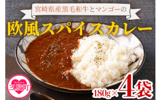 ＜108時間煮込んだカレー 冷凍真空パック 4P×180g＞【MI228-tc】【cafe食堂とことこ】