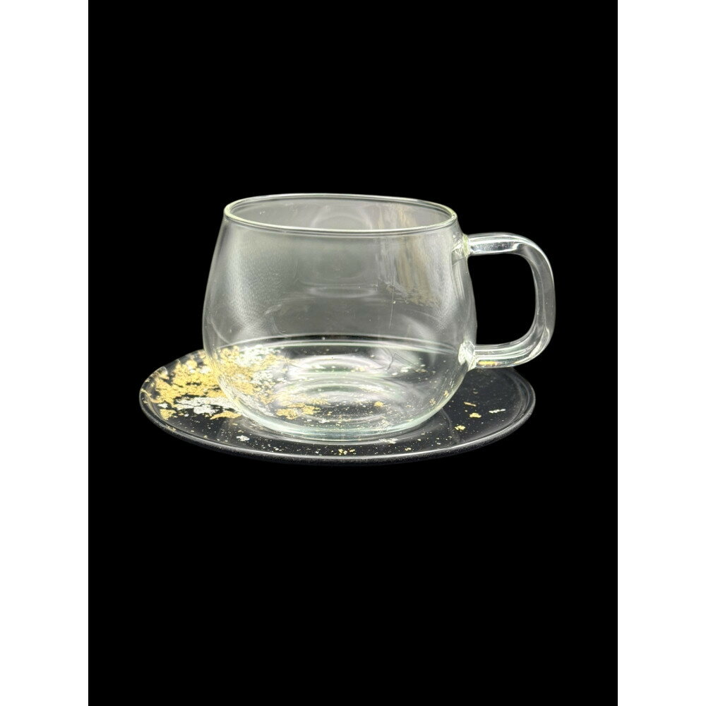 【ふるさと納税】カップ＆ソーサー 古代 金箔漆黒 ［NF282］ | 食器 パーティ 漆器 工芸品 クラフト 民芸 人気 おすすめ 送料無料 ギフト プレゼント 贈り物
