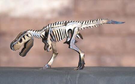 恐竜 鉄製 オブジェ ティラノサウルス S model【恐竜 オブジェ 模型 インテリア 飾り 鉄 岡山県 倉敷市 おすすめ 人気】