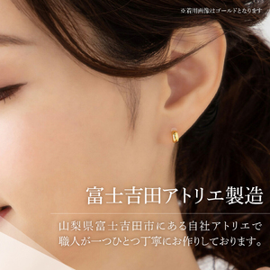 ピアス K18ポスト ピアス ハーフラウンド シルバー jk202-1 アクセサリー