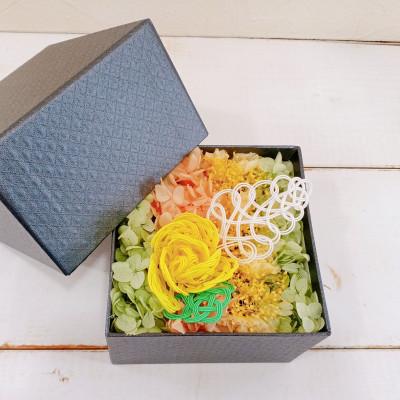 ふるさと納税 七尾市 水引BOXプリザーブドフラワー(イエロー) |  | 02