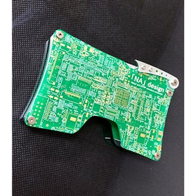 ふるさと納税 八王子市 リアルな基板を使用したオリジナルカードケース「NA」design KIBAN CARD CASE・緑 |  | 02