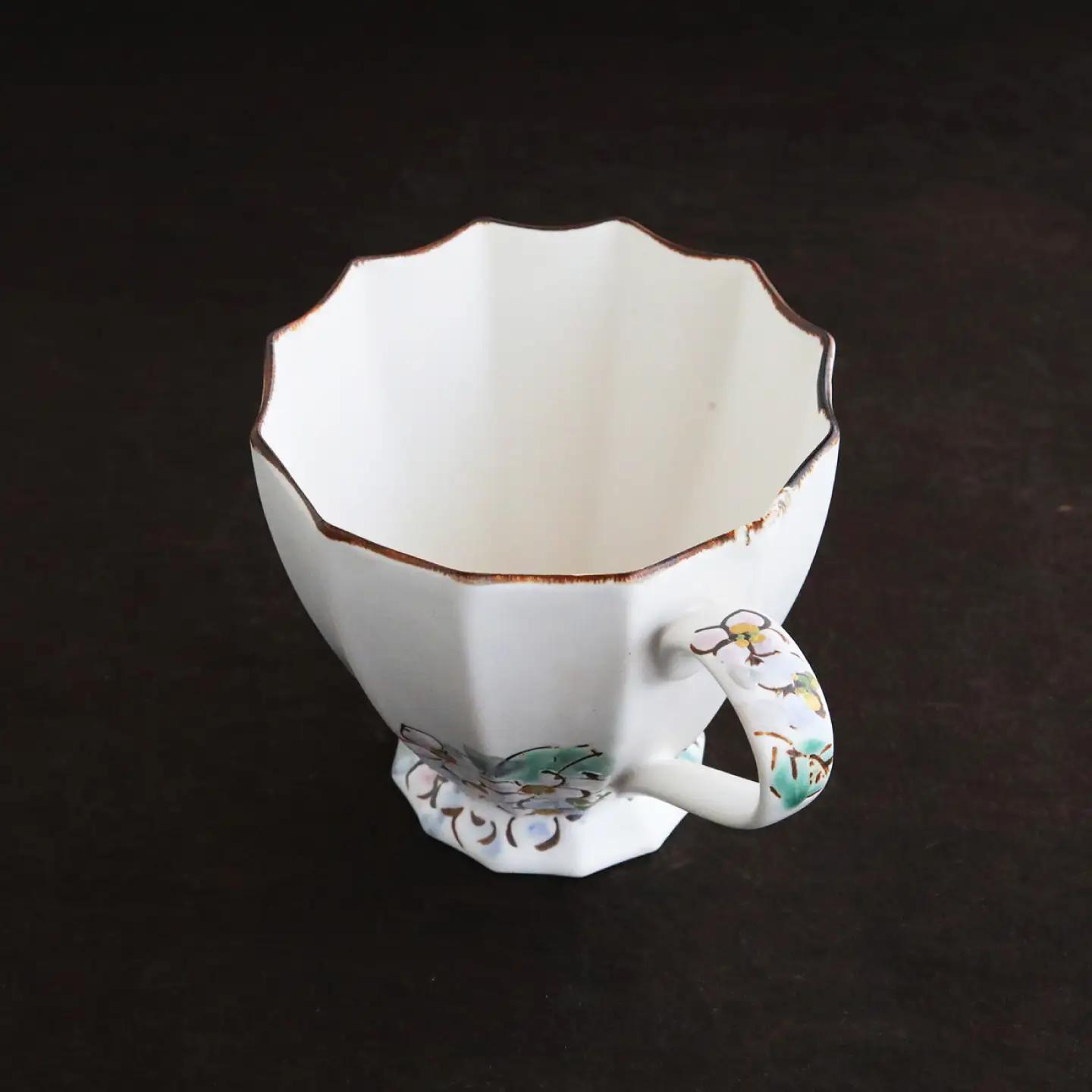 【美濃焼】koyomiお花マグカップ 6月 紫陽花【buzan 武山窯】食器 コーヒーカップ ティーカップ [MBA018]