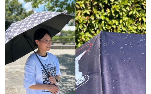傘 60cm オカザえもん公認 晴雨兼用パラソル [妙華園 愛知県 岡崎市 ok23bzx500032] 晴雨兼用  日傘 雨傘 晴雨兼用傘 パラソル オカザえもん 岡崎衛門之介 ご当地キャラ ゆるキ