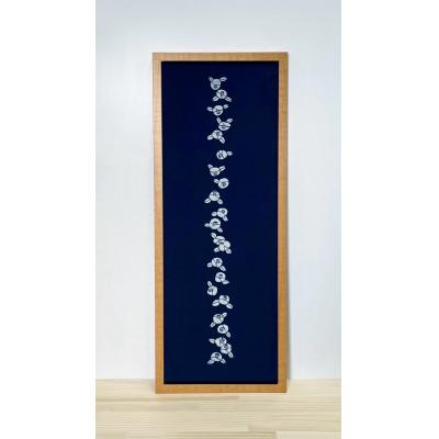 ふるさと納税 竹田市 藍染の手ぬぐい【椿】