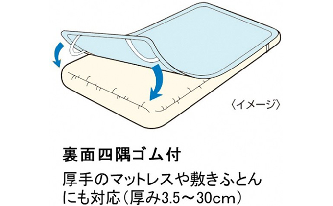 「琵琶湖の敷パット」シングル　ピンク