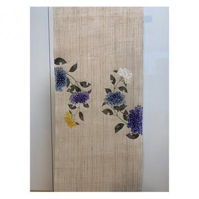 ふるさと納税 伊丹市 名古屋帯　麻　3種類の紫陽花柄　お仕立て上がり [54030318] |  | 02