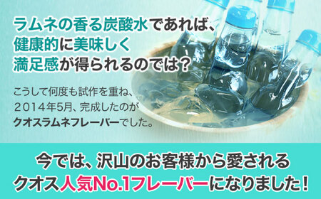 【全12回定期便】強炭酸水クオス ラムネフレーバー  / 炭酸 炭酸 炭酸 炭酸 炭酸 炭酸 / 500ml×24本 日田市 / 株式会社OTOGINO[AREF157]