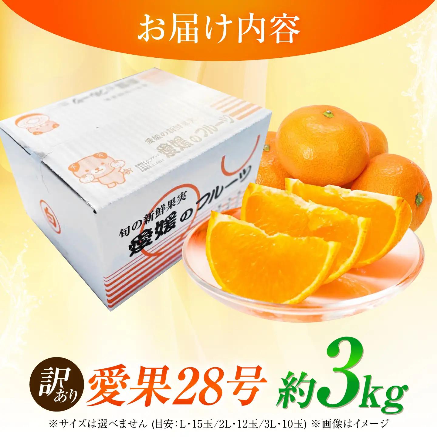 みかん 訳あり 愛果28号 約3kg フルーツ 果物 みかん 訳あり BJBE001