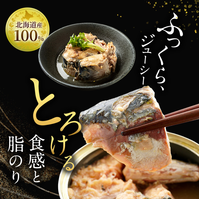 北海道オホーツク枝幸産 さば水煮 缶詰170g×24個 水揚げ当日
