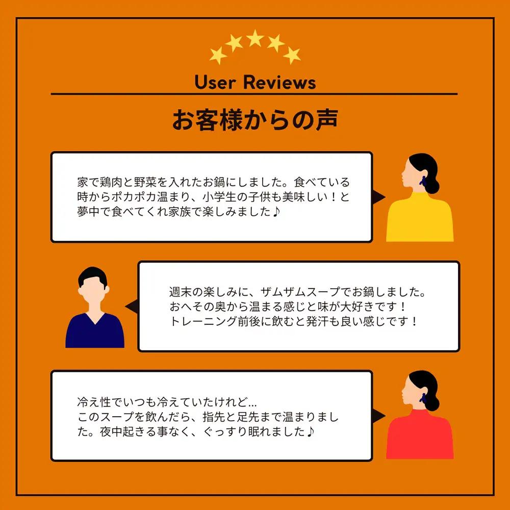 【ザムザムの泉】無化学調味料伝統手作り製法！ 医食同源セット 漢方薬膳牛骨スープ 250ml×2パック＋自家製薬膳辣油1瓶＋1000円分食事券付き 