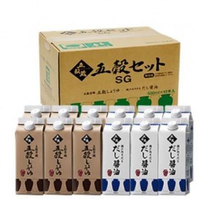 ふるさと納税 岡山市 五穀芳醇醤油 (500ml×6本)、瀬戸内そだち (500ml×6本) |  | 02