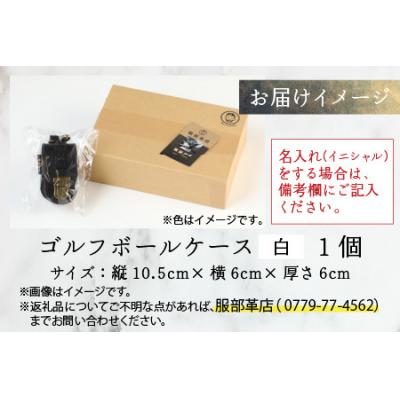ふるさと納税 大野市 【5色から選べる】ボールが取出しやすい ゴルフボールケース 白 |  | 03